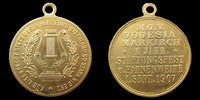 Sainte Marie aux Mines SAINTE MARIE AUX MINES, MARKIRCH, médaille avec beliere 28,5 mm, journée du fondateur, et veillée au drapeau, 1 septembre 1907, -