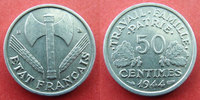 France 50 centimes Bazor aluminium 1944 B, G.425 SUPERBE