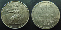 Chevaux, hippique, cheval jeton Calvados, manifestation Hippique, Lecoux-Longpre député rond en maillechort 1893, 32 mm, TTB+ -