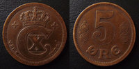 Danemark, Denmark Danemark, Denmark, 5 ores 1917, Christian x, KM.814.1 TTB Изображение