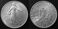 France 2 Francs Semeuse de Roty 1917, G.532 SUPERBE Изображение