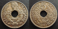 Indochine 5 centimes INDOCHINE Française 1938, LEC.120 TTB+ -