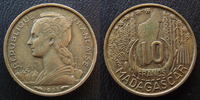 Madagascar 10 francs Madagascar 1953, LEC.109 TTB+ -