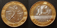 France 10 Francs Genie 1999, G.827 BU -