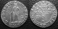 Allemagne, Deutschland, Braunschweig, Calenberg, H mariengroschen BRAUNSCHWEIG CALENBERG HANNOVER, XII 12 mariengrischen 1674, 5,79 grms, Welter 1765 TTB -