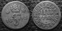 Allemagne, Deutschland, Brunswick Luneburg Calenbe 4 pfennig BRAUNSCHWEIG CALENBERG HANNOVER 1675, Johan Friedrich1675, Welter 1813 TTB -