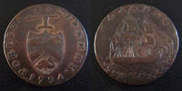 Token TOKEN halfpenny, Portsea-Payable, TB à TTB -