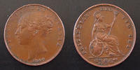 Grande Bretagne, Great Britain, Angleterre Farthing Grande Bretagne, Great Britain, Victoria 1840, KM.725 TTB+ -