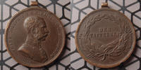 Autriche, Ostereich, Austria Autriche, Ostereich, Austria, Franz Joseph I, médaille avec bélière de 31 mm, FUR TAPFERKEIT, TTB à SUPERBE -