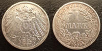 Allemagne, Deutschland, Empire, Kaisereich 1 Mark 1905 A, J.17 TTB -