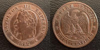 France NAPOLEON III, 2 centimes 1862 BB Strasbourg, G.103 SUPERBE -