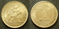 France 1 Francs chambre de commerce, bon pour 1 franc 1921, G.468 Petite tâche au revers, SUPERBE+ -