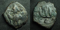 Byzantine Empire Follis CONSTANS II Constantinople en 641-668, 4,74 grms, Sear.1007 TB+/TB -