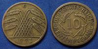 Allemagne, Deutschland, Germany 10 Rentenpfennig 1923 G, J.309 TTB -