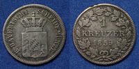 Allemagne, Deutschland, Bayern, Baviere 1 kreuzer Bayern, bavière, Maximilien Joseph II 1859, AKS.156 TB+/TTB -