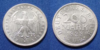 Allemagne, Deutschland, Weimar republik, republiqu 200 Mark 1923 G, République de Weimar, J.304 SUPERBE -