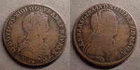 Louis XIV et Anne d'Autriche jeton Louis XIV et Anne d'Autriche rond de 28 mm, vers 1643-1646, F.12438 TB -