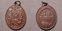 Espagne, Spain, Castille, Castilla Castille, Castilla, médaille religieuse, S.DOMINICUS ABBAS DE SILOS, médaille de 31x41 mm, 14,74 grms, SUPERBE+ -