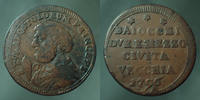 Vatican 2 1/2 Baiocchi VATICAN, PIE VI, Giovanni Angelo Braschi 1796, 15,95 grms, Muntoni 393 TTB -