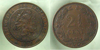 Pays Bas / Hollande 2 1/2 Cent PAYS BAS, NETHERLAND, HOLLANDE, 1890 Guillaume IV TTB -