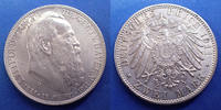 Allemagne, Deutschland, Bayern, Baviere 2 mark BAYERN, BAVIERE, Luitpold prinz régent von Bayern 1911 D, J.48 Petites traces sinon SUP -