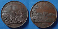 Prise de la Bastille 1789 Bastille, Prise de la Bastille 1789, médaille en cuivre de 42mm, Le donjon de Vincennes, par Rogat, 1844, 42,64 grms, petites tr -