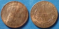 France 1 centime Daniel Dupuis 1911, Gad.90 SUPERBE -