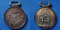 Vesoul, ville de Vesoul VESOUL, 1885, médaille avec bélière 50,5mm, concours National de gymnastique, par F.VERNON, coups sur tranche, TTB -