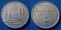 Suisse Neuchâtel jeton NEUCHATEL, Suisse, Schweiz en aluminium de 33mm, Paul Kramer, Schweiz landesausstellung, TB+ -