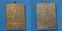 Belgique, Belgie, Belgien Charleroi, Belgique, Belgie, Belgien, médaille plaquette de 34,2x24,2mm, 6-7 septembre 1903, Iie fête régionale et concours inte -