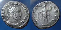 Roman Empire antoninien GALLIENUS, GALLIEN Rome en 25254, VIRTUS AUG, beau style de buste, 19mm, 3,17 g, RIC 181 Var. TTB+/TTB -