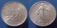 France 1 Franc Semeuse de Roty 1919, Gad.467 SUPERBE+ -