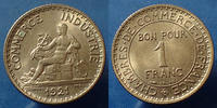 France 1 Franc Chambre de commerce 1921, Gad.468 SUPERBE+ -