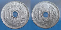 France 10 centimes zinc 1946 B, Gad.292 petites tâches avers sinon SUP -