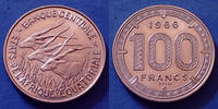 Afrique, Africa, Etats de l'Afrique Equatoriale 100 francs Essai AFRIQUE EQUATORIALE, Africa 1966, KM.59 SUP à FDC -