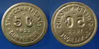 Dunkerque 5 centimes DUNKERQUE 1922, St des commerçants, El.10.7 SUP -