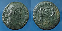 Roman Empire centenionalis MAGNENTIUS, MAGNENCE Lyon (lugdunum) en 350-353, Victoriae dd nn Aug et Cae, 20-21mm, 4,45 grms, RIC.121 TTB+/TB+ ss+