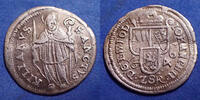 Allemagne, Deutschland, Wurzburg, Wuerzburg schilling Wurzburg, Wuerzburg, bistum (Evêché) 1646, Johan Philipp von Schönborn, Helm.338, 1,08 grms, pliure (falten) sinon TB à TTB -