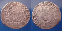Allemagne, Deutschland, Pfalz Veldenz halbbatzen Pfalz Veldenz, Georg Gustav 1594, Noss 149 var.1,31 grms TB+ -