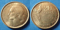 France 20 Francs G.Guiraud 1951, Gad.85 SPL -