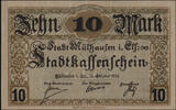 Mulhouse 10 mark Mulhouse, billet de 15.10.1918 non annulé, NEUF -