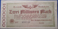 Allemagne, Deutschland, Deutsche Reichsbahn, bankn mark Deutschland, Allemagne, Deutsche Reichsbahn, zwei millionen 2 million de 30.11.1923, S.1012 TTB+ -
