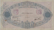 Billets de la troisième République 500 Francs bleu et rose 27.10.1938, F.31/21, épinglages, pliures et salissures, TB à TTB -