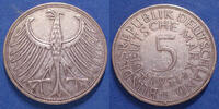 Allemagne BDR, Deutschland BDR, Germay BDR 5 mark Deutschland BRD, Allemagne BRD 1951 F, J.387 petits coups sinon TTB+ -