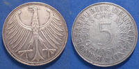 Allemagne BDR, Deutschland BDR, Germay BDR 5 mark Allemagne BRD, Deutschland 1951 J, J.387 petits coups sinon TTB+ -