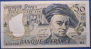 Billets de la cinquième République 50 Francs Quentin de la Tour 1977, W.4/670556, F.67/2 1 pli central peu marqué, SPL -