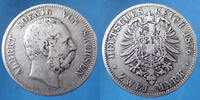 Allemagne, Deutschland, Sachsen, Saxe, Sachs 21 mark Sachsen, Saxe, Deutschland, Allemagne, Albert von sachsen 1876 E, Jaeger 121 TB à TTB -