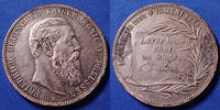 Allemagne, Deutschland, Kaiserreich, Empire Friedrich III, médaille en métal argenté, Auf seine tod 1888, 39mm, TB à TTB - Silber -