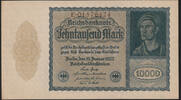 Allemagne, Deutschland, Germany, Banknote, Billet 10 000 mark Deutschland, Allemagne, billet de 19.01.1922, KM 72 SPL -