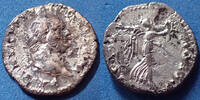 Roman Empire Quinarius TITUS Rome en 79-81, Victoria August, 15mm, 1,48g, RIC 94 B à TB Rare! -